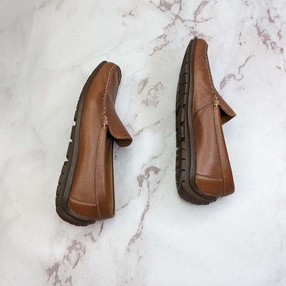 Ecco Loafers Men 8.5 42 Brown Leather Penny Driving Boat Leather Slip On Shoe main image 6